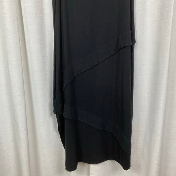 Oh My Gauze Black Cotton Sleeveless Cabo Maxi Dress Sz.1(S/M) - Picture 3 of 11